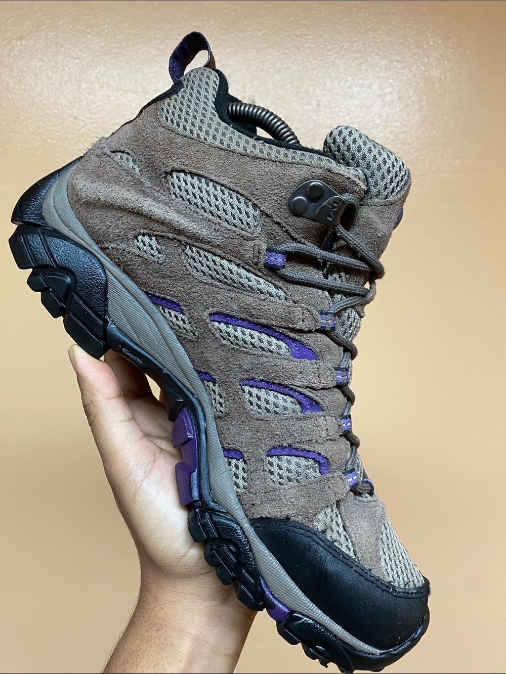 Merrell Moab 2 Mid Ventilator Women’s Hiking Boots “Bracken Purple” Size 9.5 - Picture 11 of 17